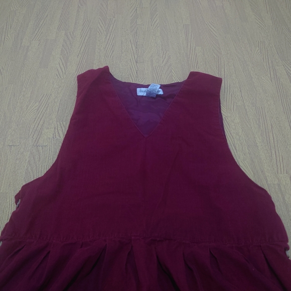 Vintage Baxter Wells Women's V-Neck Dress Button Side Summer Cocktail Red UK 12 - Picture 3 of 12